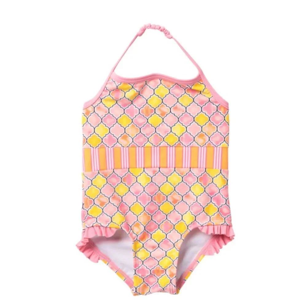 NWT Tommy Bahama Kids Swimsuit One-Piece Tile 24 Mos